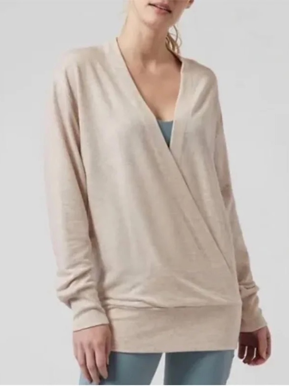 Athleta Purana V-neck Wrap Sweater • XS